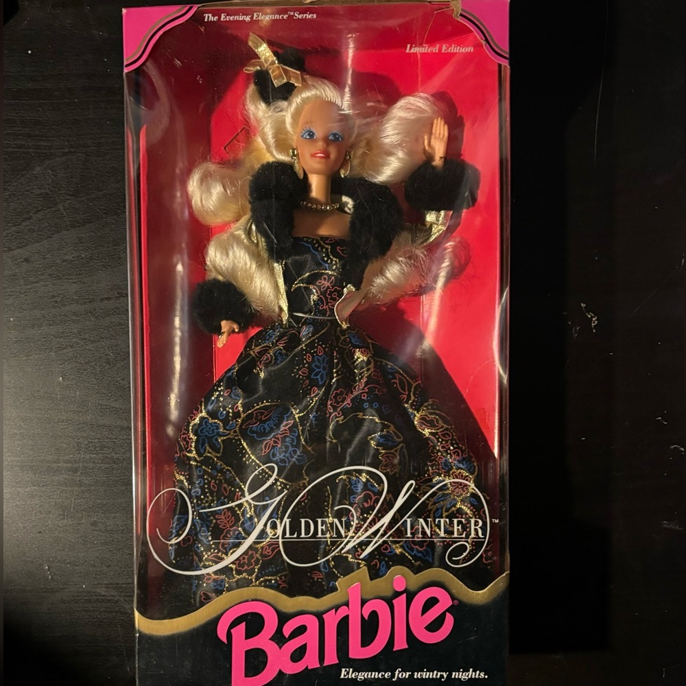 Barbie 1993 Limited Edition The Evening Elegance Series Golden Winter Barbie